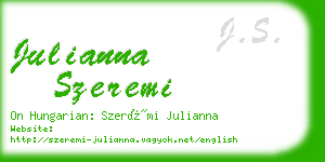 julianna szeremi business card